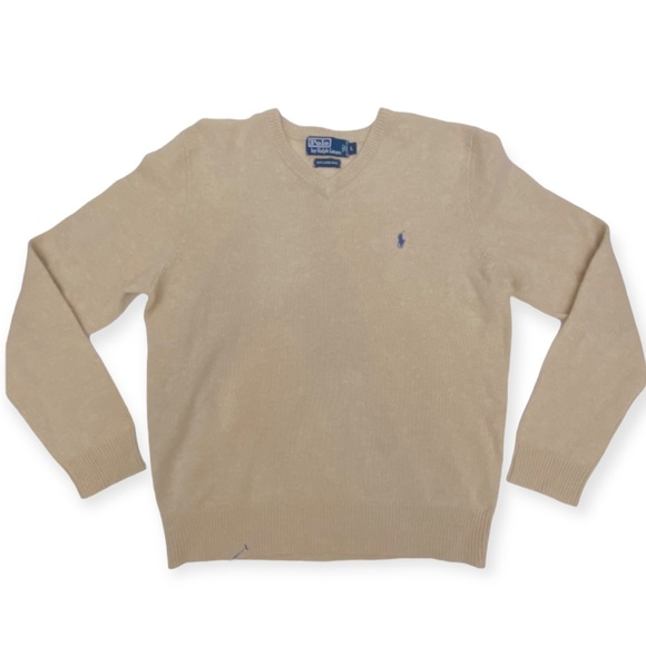 Polo Ralph Lauren Other - Polo by Ralph Lauren Cream Lambs Wool Sweater